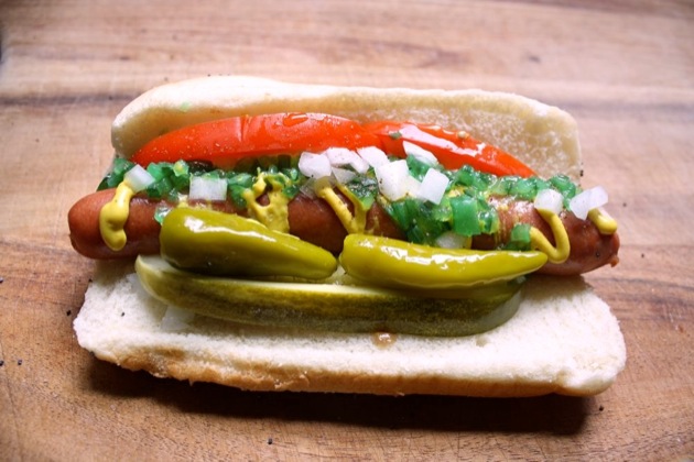 chicago hot dog 1