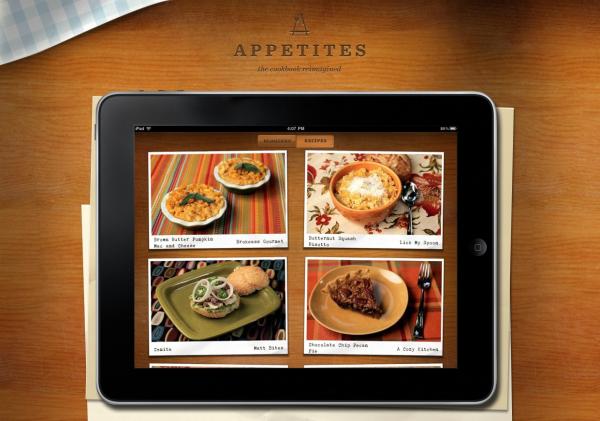 Appetites for iPad Homepage